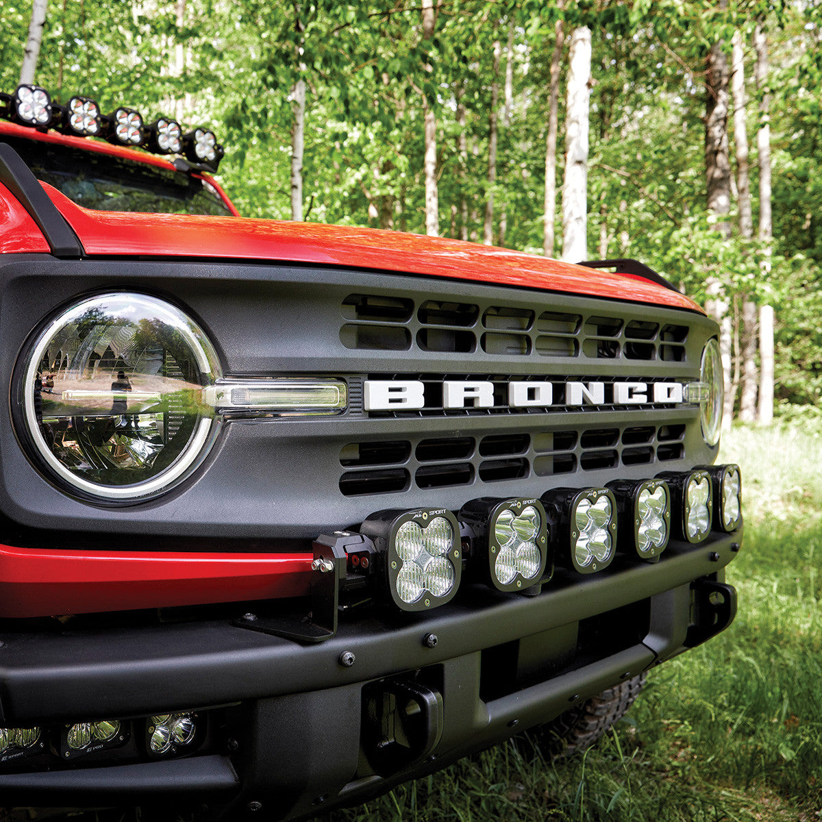 Ford XL Linkable Bumper Light Kit - Ford 2021-2026 Bronco; 2022-2026 Bronco Raptor; NOTE: w/ OE Steel Bumper