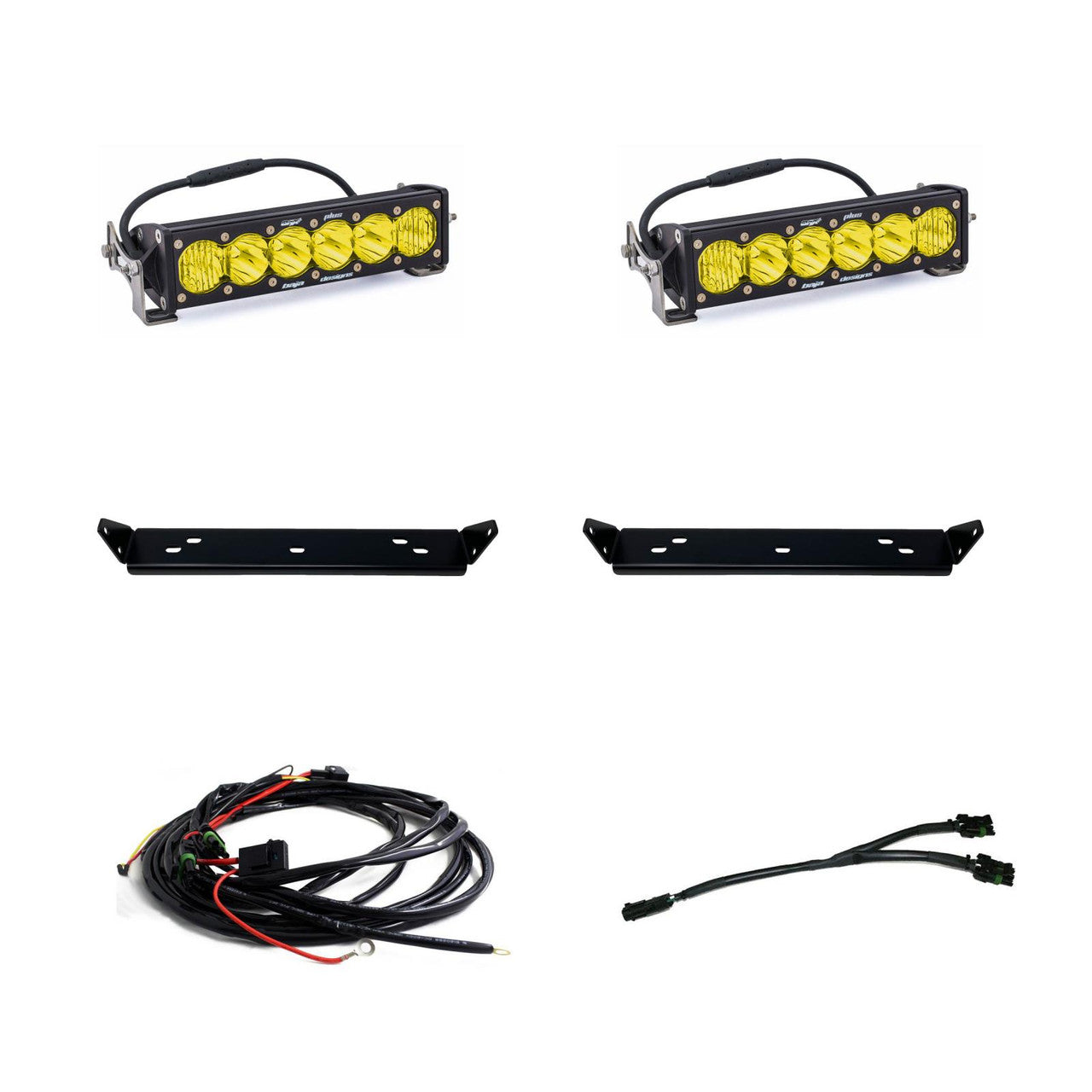 Ford OnX6+ 10 Inch Dual Behind Grille Light Bar Kit - Ford 2021-2025 F-150 Raptor, 2024-2025 F-150 Raptor 37/R