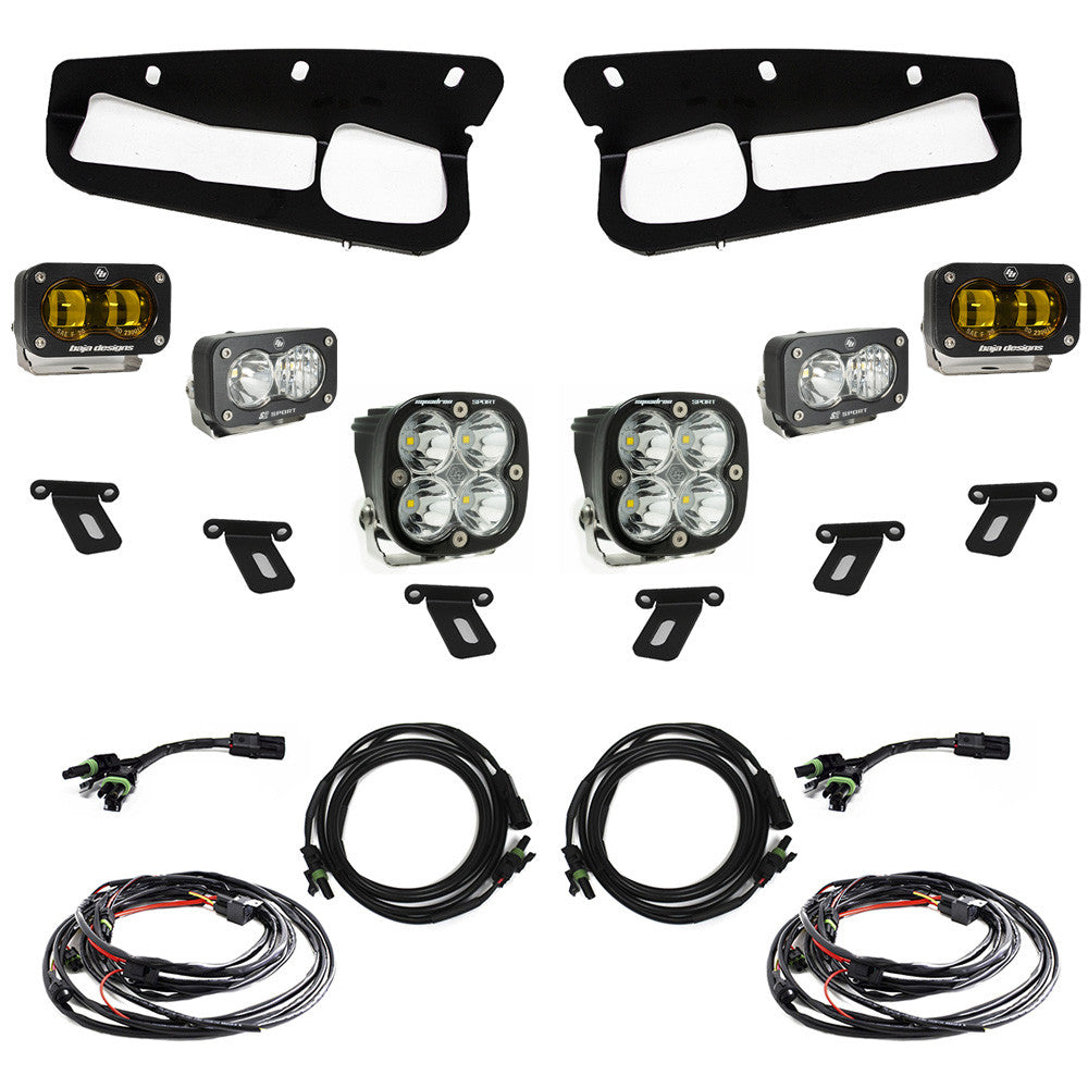 Ford S2 SAE “Sportsmen” Fog Pocket Light Kit - Ford 2021-2025 Bronco; Steel Bumper