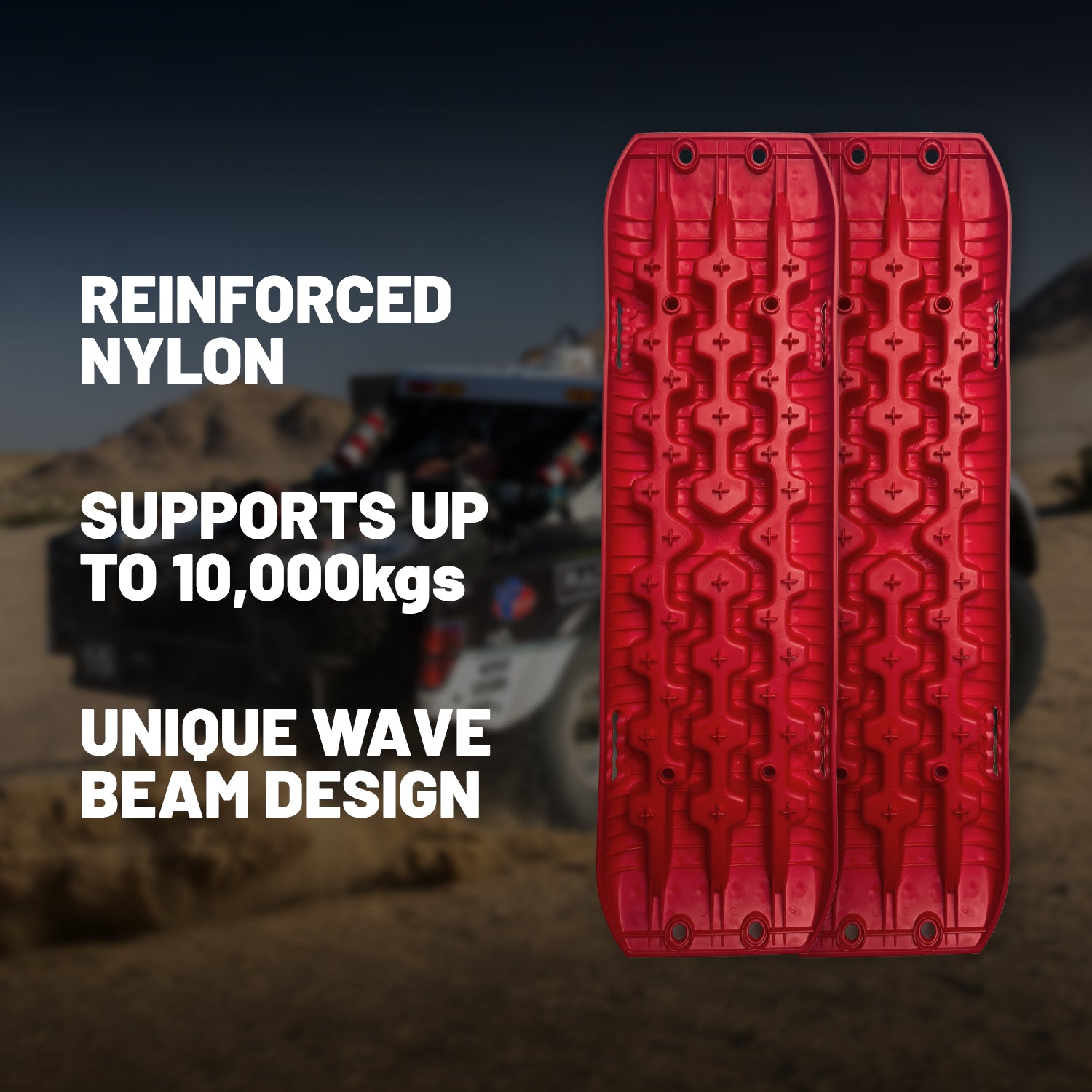 Baja HQ TRAX PRO 4WD Recovery Tracks - Red