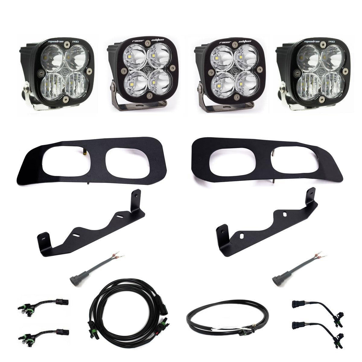 Ford Squadron Racer/Squadron Pro "Unlimited" Dual Fog Pocket Light Kit - Ford 2023-2025 F-250/350 Super Duty