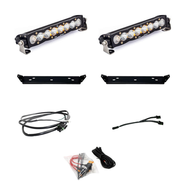 Ford S8 10 Inch Dual Behind Grille Light Bar Kit - Ford 2021-2025 F-150 Raptor, 2024-2025 F-150 Raptor 37/R