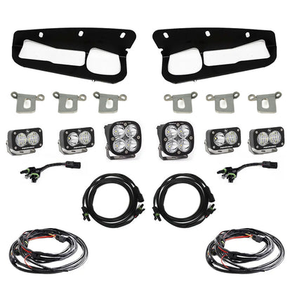 Ford Squadron Pro/Dual S2 Sport Steel Bumper Fog Pocket Light Kit - Ford 2021-2025 Bronco; 2022-2025 Bronco Raptor; NOTE: w/ OE Steel Bumper
