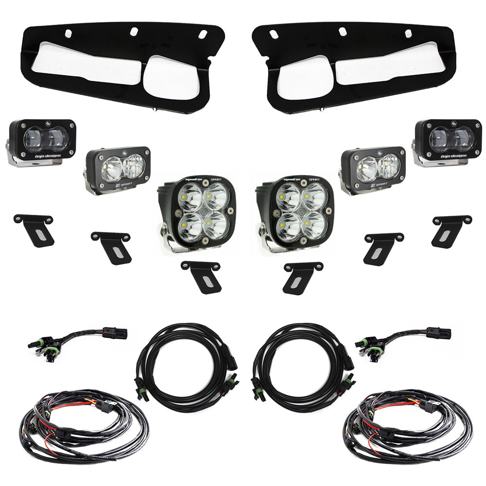 Ford S2 SAE “Sportsmen” Fog Pocket Light Kit - Ford 2021-2025 Bronco; Steel Bumper