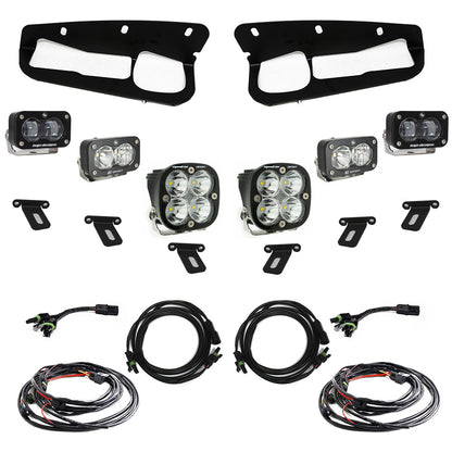 Ford S2 SAE “Sportsmen” Fog Pocket Light Kit - Ford 2021-2025 Bronco; Steel Bumper