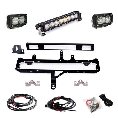 Toyota S8 10" Light Bar / S2 Pro TRD Pro Grille Conversion Light Kit - 2024-On Toyota Tacoma
