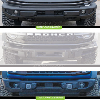 Ford Squadron Sport Fog Pocket Light Kit - Ford 2019-2023 Ranger; 2021-2025 Bronco NOTE: w/ OE Plastic Bumper