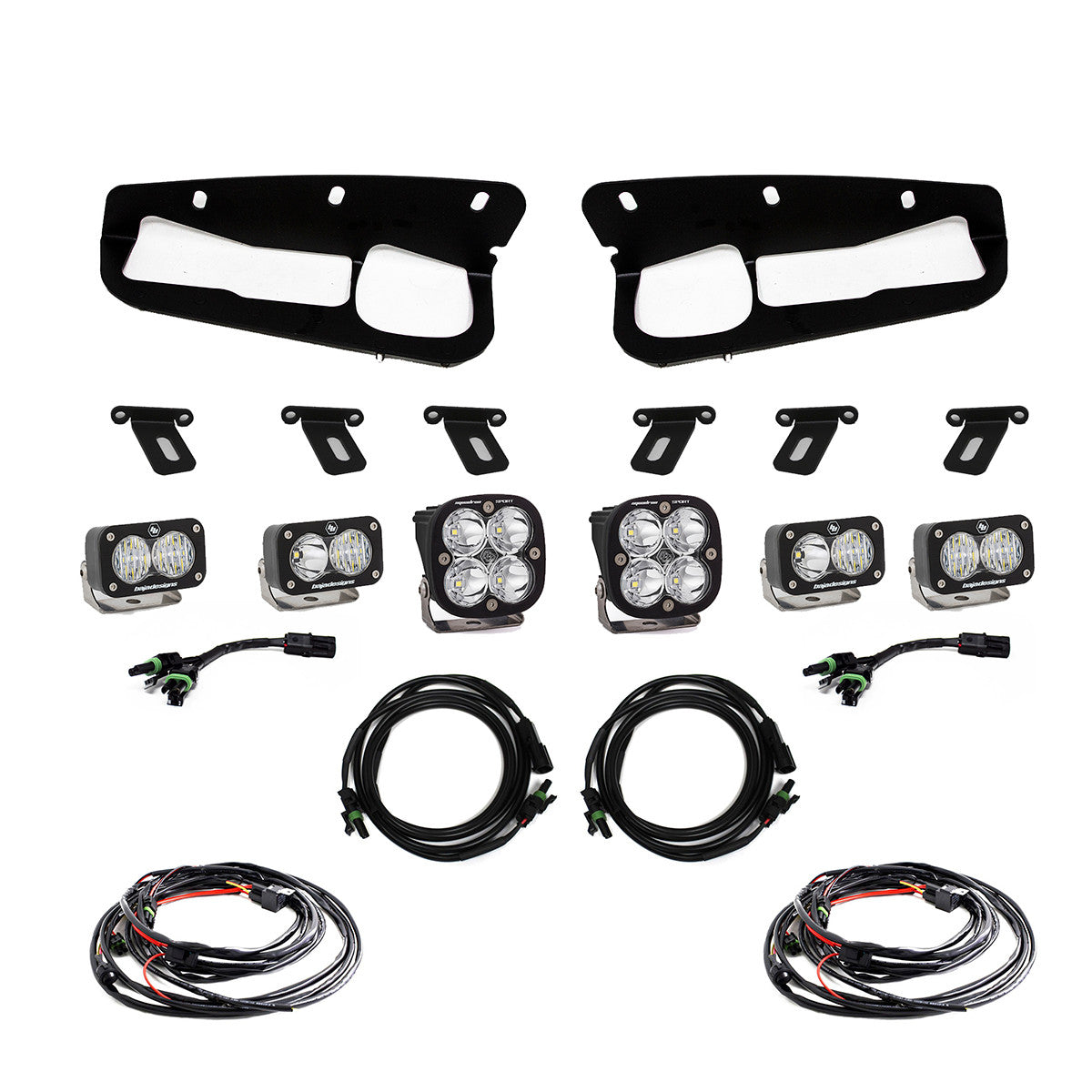 Ford Squadron Sport/S2 Sport Fog Pocket Light Kit - Ford 2021-2025 Bronco; 2022-2025 Bronco Raptor