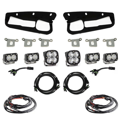Ford Squadron Pro/Dual S2 Sport Steel Bumper Fog Pocket Light Kit - Ford 2021-2025 Bronco; 2022-2025 Bronco Raptor; NOTE: w/ OE Steel Bumper
