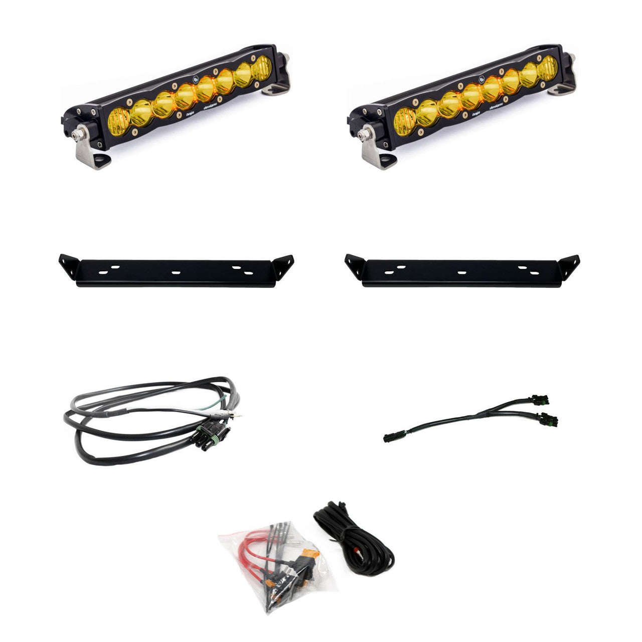 Ford S8 10 Inch Dual Behind Grille Light Bar Kit - Ford 2021-2025 F-150 Raptor, 2024-2025 F-150 Raptor 37/R
