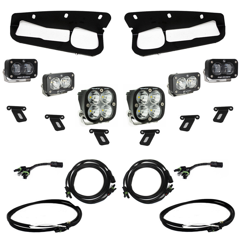 Ford S2 SAE “Sportsmen” Fog Pocket Light Kit - Ford 2021-2025 Bronco; Steel Bumper