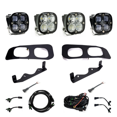 Ford Squadron SAE/Squadron Sport Dual Fog Pocket Light Kit - Ford 2023-2025 F-250/350 Super Duty