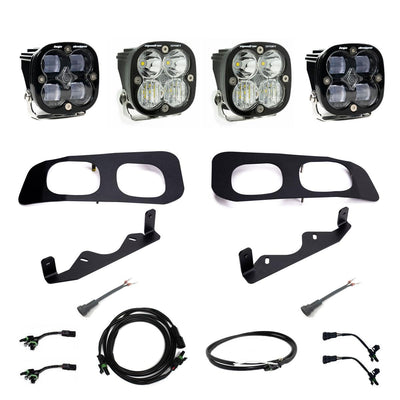 Ford Squadron SAE/Squadron Sport Dual Fog Pocket Light Kit - Ford 2023-2025 F-250/350 Super Duty