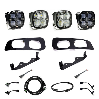 Ford Squadron SAE/Squadron Sport Dual Fog Pocket Light Kit - Ford 2023-2025 F-250/350 Super Duty