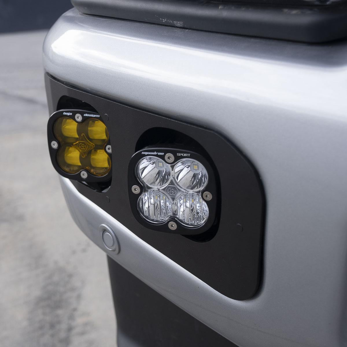 Ford Squadron SAE/Squadron Sport Dual Fog Pocket Light Kit - Ford 2023-2025 F-250/350 Super Duty