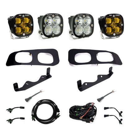 Ford Squadron SAE/Squadron Sport Dual Fog Pocket Light Kit - Ford 2023-2025 F-250/350 Super Duty