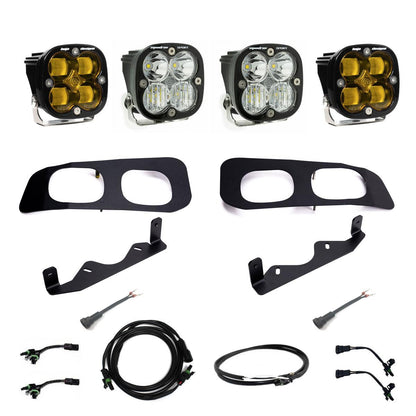 Ford Squadron SAE/Squadron Sport Dual Fog Pocket Light Kit - Ford 2023-2025 F-250/350 Super Duty