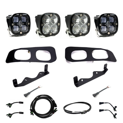 Ford Squadron SAE/Squadron Pro Dual Fog Pocket Light Kit - Ford 2023-2025 F-250/350 Super Duty