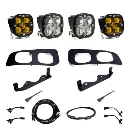 Ford Squadron SAE/Squadron Pro Dual Fog Pocket Light Kit - Ford 2023-2025 F-250/350 Super Duty