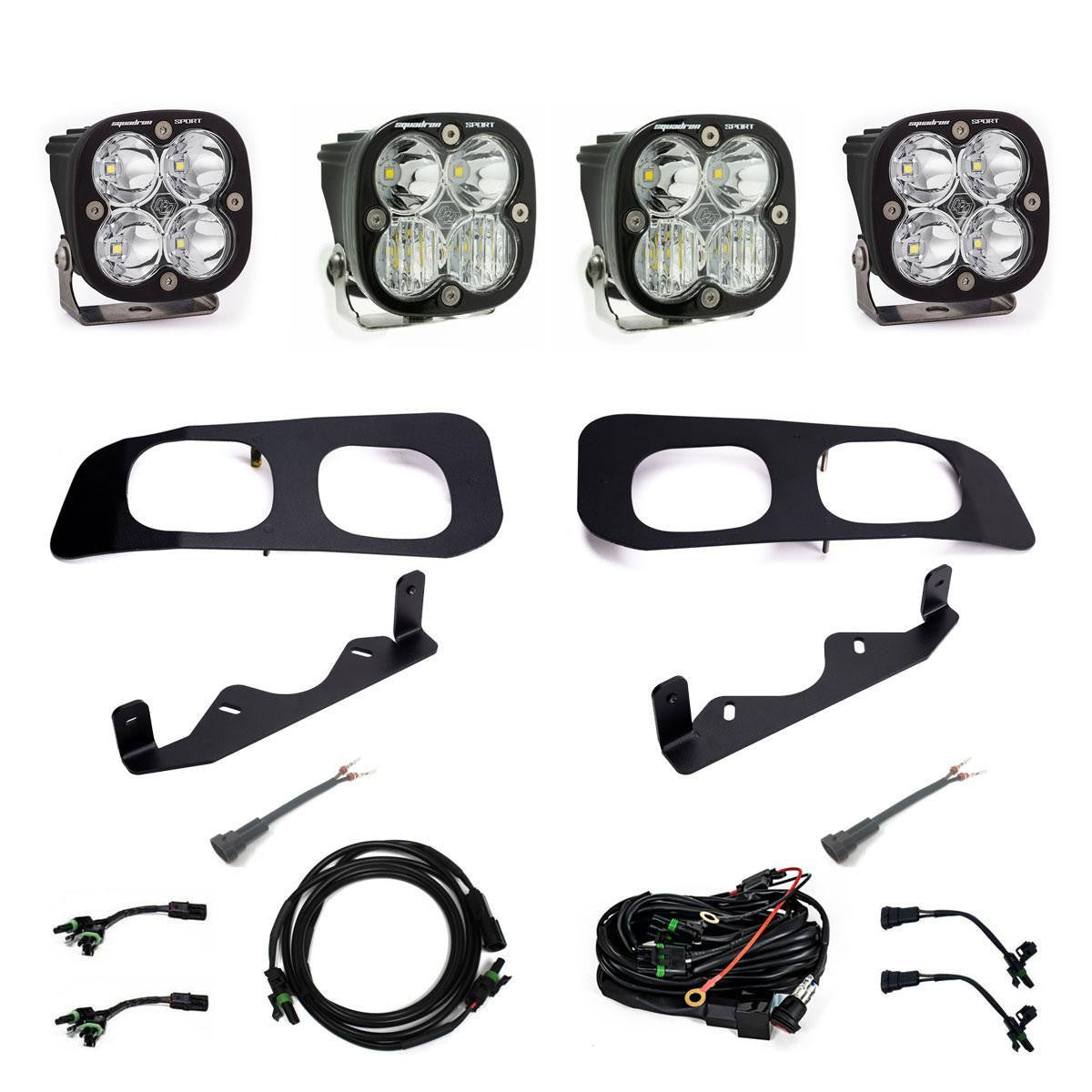 Ford Squadron Sport Dual Fog Pocket Light Kit - Ford 2023-2025 F-250/350 Super Duty