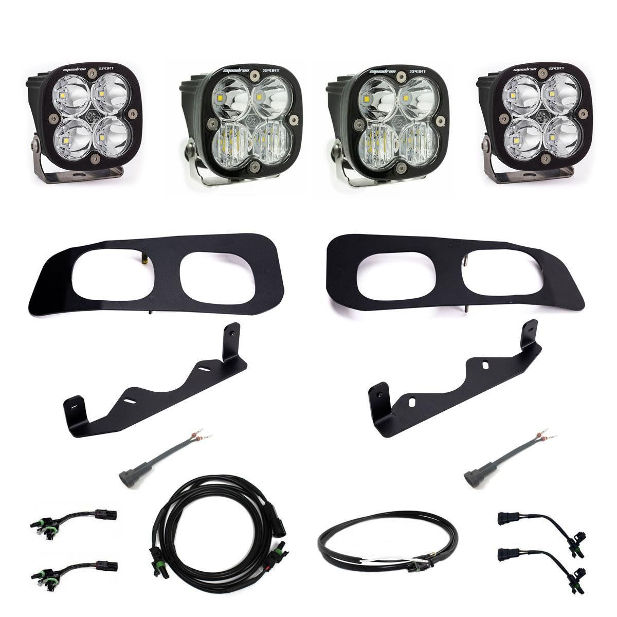 Ford Squadron Sport Dual Fog Pocket Light Kit - Ford 2023-2025 F-250/350 Super Duty