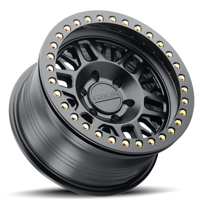 RT951B Ryno Cast Beadlock - Satin Black w/Black Beadlock Ring