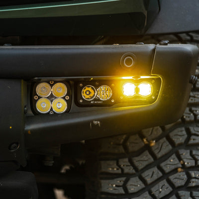 Ford S2 SAE “Sportsmen” Fog Pocket Light Kit - Ford 2021-2025 Bronco; Steel Bumper