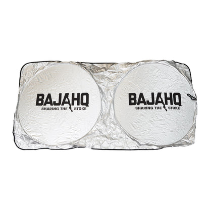 Baja HQ Sharing the Stoke Universal Car Windshield Sunshade - Silver