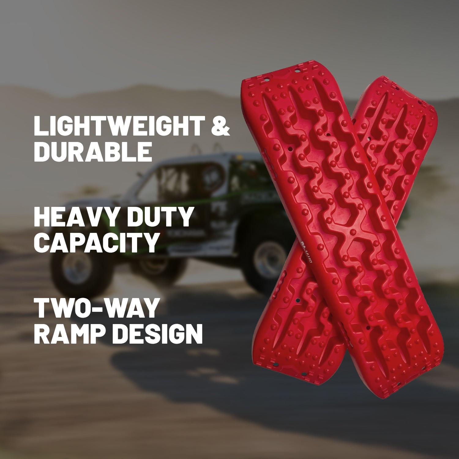 Baja HQ TRAX PRO 4WD Recovery Tracks - Red