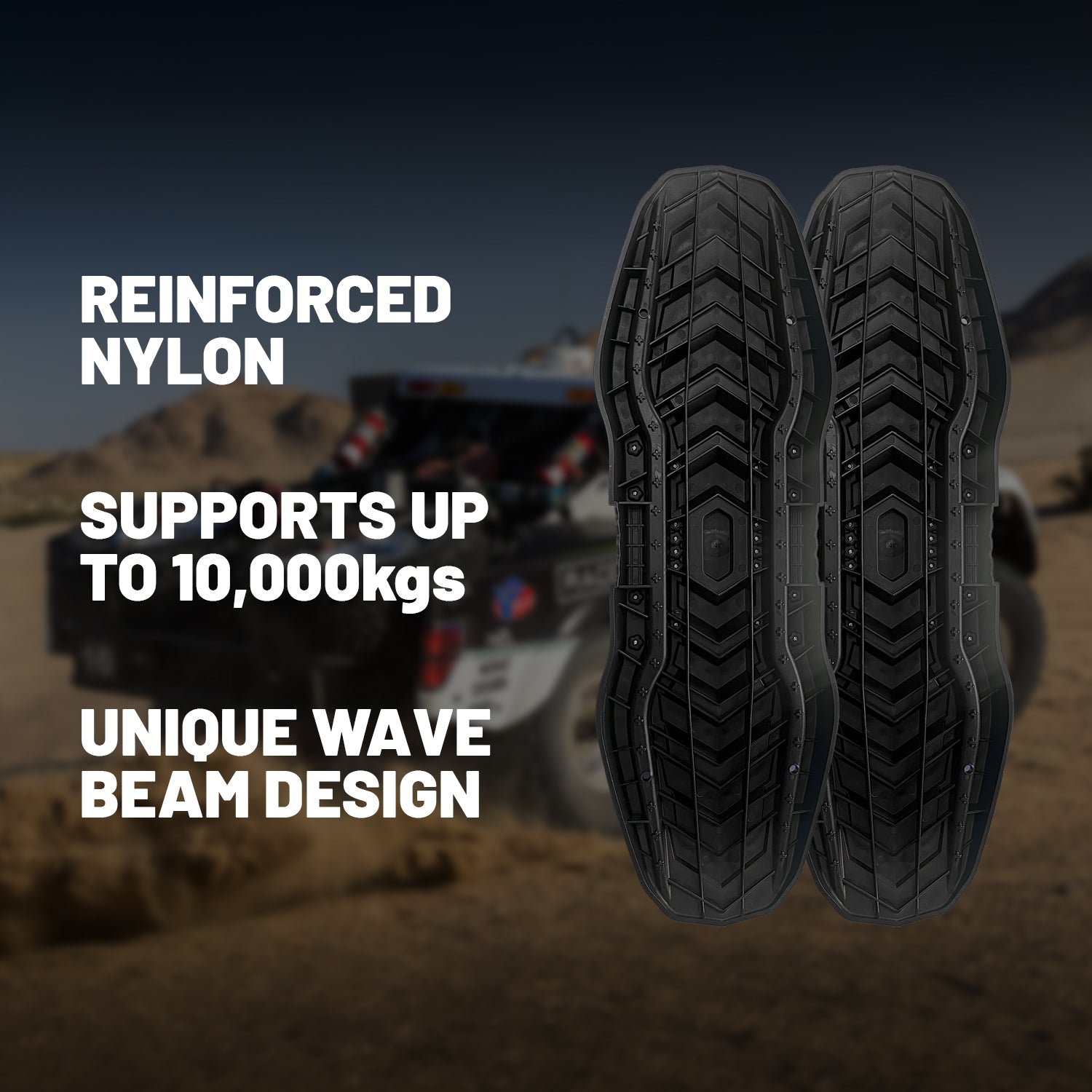 Baja HQ TRAX ULTRA 4WD Recovery Tracks - Black